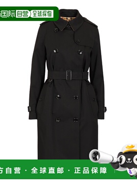 香港直邮BURBERRY 女士大衣 8079412A1189 CO 黑色 KENSINGTON LN