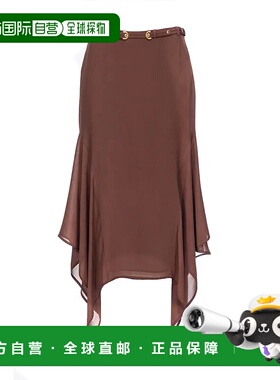 1h可退 香港直邮PINKO 女士半身裙 103125A1O6L74BROWN SS2024 深