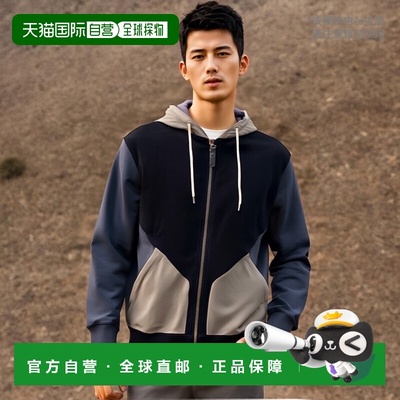 香港直邮Armani Jeans 连帽拉链休闲夹克 Z6M13AX