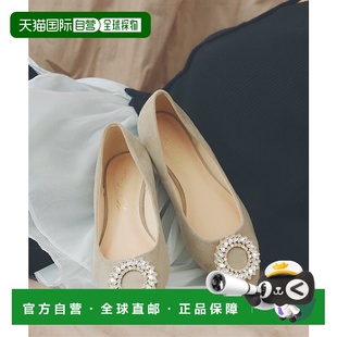 LETTUCE 平底鞋 圆形视觉平底女鞋 黑色单鞋 I2628 日本直邮KOBE