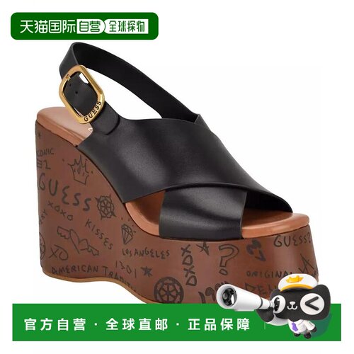【美国直邮】guess 女士 凉鞋高跟坡跟