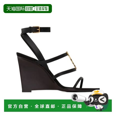 香港直邮Saint Laurent CASSANDRA坡跟凉鞋 821090DWEDD