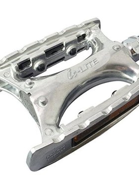 日本直邮MKS自行车脚踏板脚蹬银色替换固定零件配件结实耐用