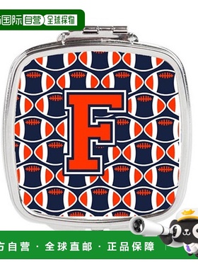 自营 Carolines Treasures CJ1066-FSCM 字母 F 足球橙色正品