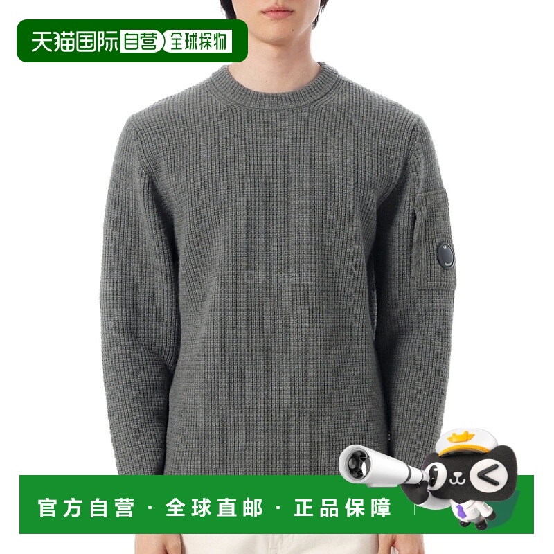 韩国直邮CP COMPANY 羊毛 GRS 圆领镜片毛衣 (19CMKN129A 110149A