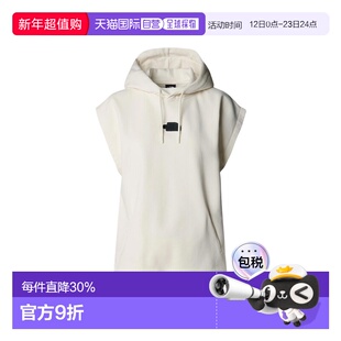 香港直邮北面THE NORTH FACE女款Logo宽松连帽无袖卫衣 白色