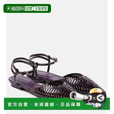 1h可退 香港直邮潮奢 ULLA JOHNSON 女士 Violette 漆皮平底鞋