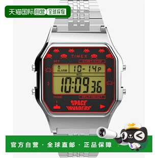 日本直邮TW2V30000 TIMEX 太空侵略者银色男士手表