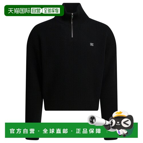 1h可退 香港直邮CELINE 男士针织衫 RY0FA0ZPV38NO SS2026 黑色
