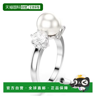 香港直邮SWAROVSKI施华洛世奇Matrix珍珠水晶女士戒指5689630