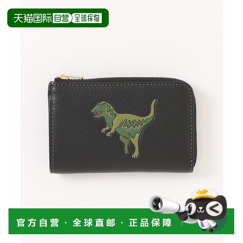 1h可退 日本直邮COACH（蔻驰）女士 牛革L型拉链钥匙包 多卡位便