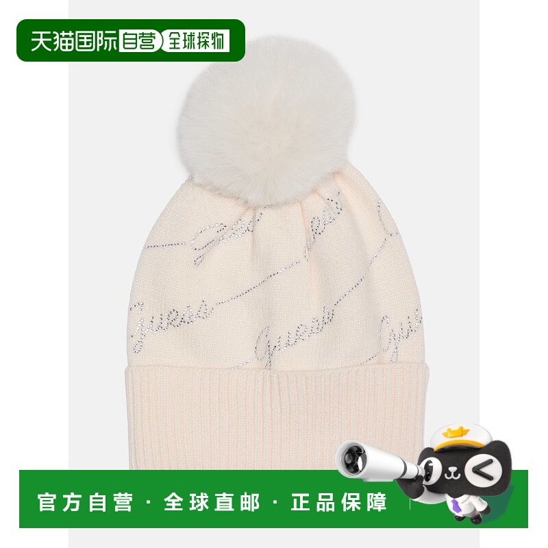 自营guess莱茵石标志豆豆奶油 美国奥莱直发