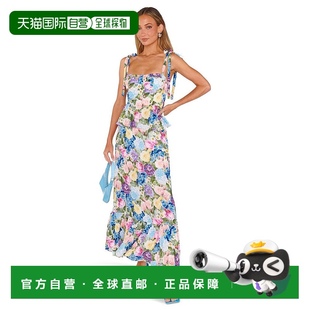 show your mumu 连衣裙印花荷叶边 1h可退 女士 美国直邮