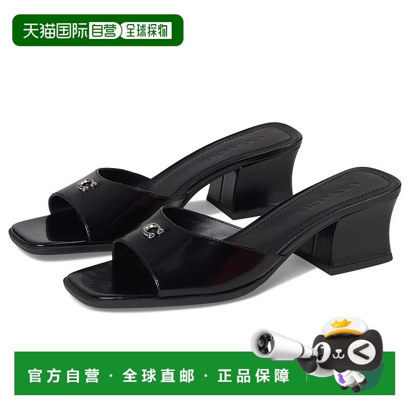 1h可退 【美国直邮】coach 女士 凉鞋新款高跟蔻驰粗跟舒适