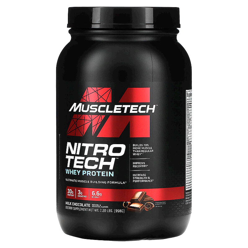 香港直发muscletech乳清分离蛋白瘦肌肉增长剂998g浓缩肌酸蛋白质
