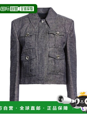 1h可退 香港直邮Givenchy 纪梵希 女士 牛仔布夹克 blue蓝色 舒适