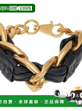 香港直邮潮奢 Balmain 巴尔曼 女士 金色 & 黑色 1945 Soft Chain