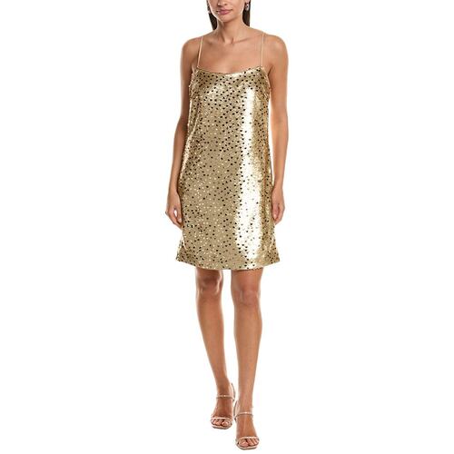 自营Milly Colette Gold Dot Sequin Mini Dress - gold 美国奥莱