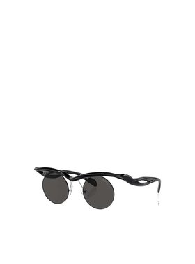 PRADA 男士眼镜 PRA18S1AB5S0 CO 黑色 圆框太阳镜