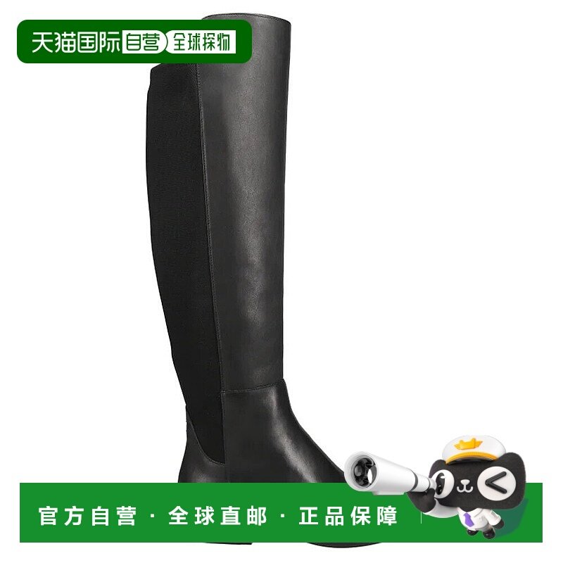 自营 Cole Haan Isabelle W24652女式美国5.5黑色皮革过膝靴KHD95