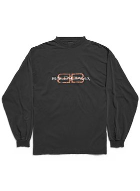 BALENCIAGA 男士卫衣 850404TTVD61041 AW2025 黑色
