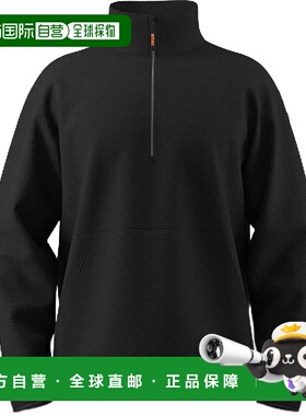 【日本直邮】蝴蝶 乒乓球抓绒衣 半拉链 保暖弹性 46810 黑色