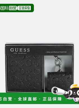 自营guessDebossed Wallet & Airpod Case Gift Set 美国奥莱直发