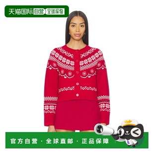 1h可退 香港直邮潮奢 LOVESHACKFANCY 女士 Shantae 针织开衫 K17