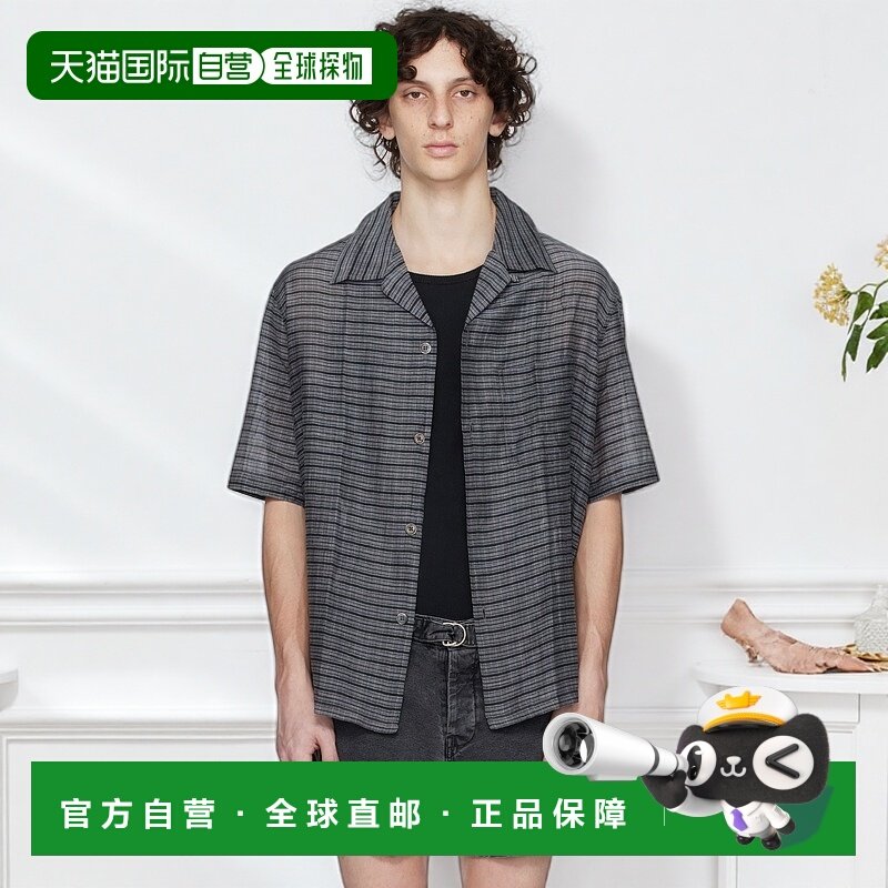 香港直邮潮奢 Our Legacy 男士 灰色 Heusen 短袖衬衫 M2252HP