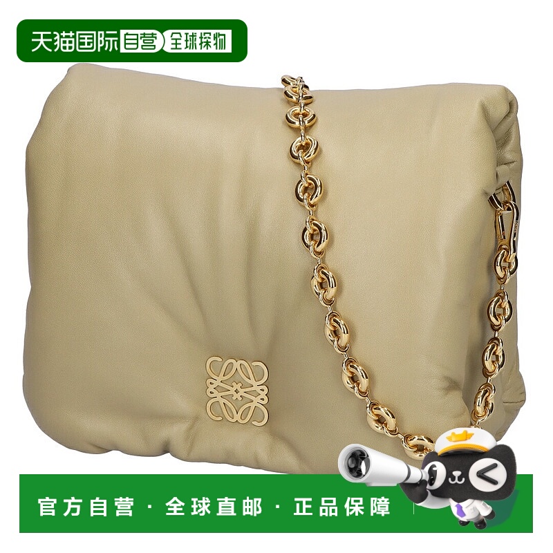 日本直邮LOEWE Puffa Goya 单肩包 AP40P41X01 9584 陶土绿