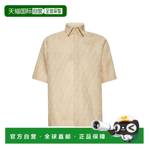 1h可退 香港直邮FENDI 男士衬衫 FS1317AU6YF0PKL亚麻