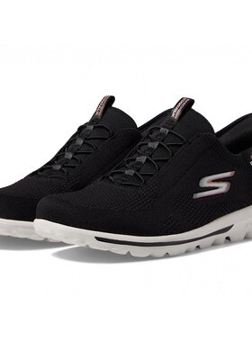 SKECHERS Performance Go Walk Travel Milan 免提便鞋 黑色/粉色