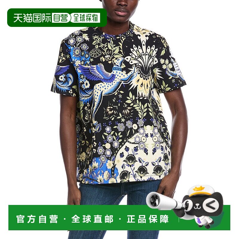 自营Etro Print Jersey T-Shirt - blue 美国奥莱直发