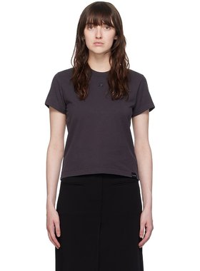 潮奢 Courreges 女士 灰色 AC T 恤 VESJTS006JS0110