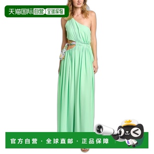 绿色 自营 单肩礼服 Zela 美国奥莱直发服饰连衣裙长裙 AMUR
