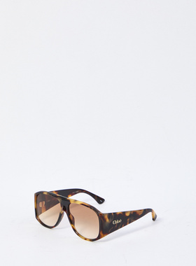 香港直邮CHLOÉ 女士太阳镜 CH0347S005 CO 棕色 Acetate Sunglass