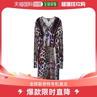 就是卡沃利 香港直邮潮奢 Just Cavalli 女士中长连衣裙