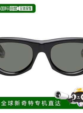 1h可退 香港直邮潮奢 Gucci 古驰 女士 黑色 Rectangular-Frame