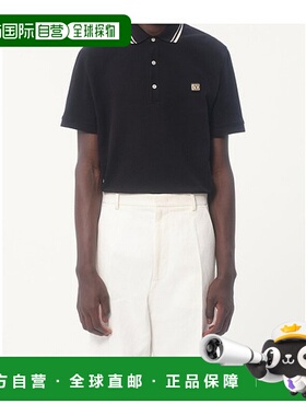 香港直邮VALENTINO 男士T恤 VMH01KAQK0NO CO 黑色 短袖Polo衫