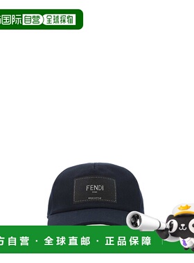 香港直邮FENDI 男士帽子 FXQ768AIKHF0QA2 AW2022蓝色鸭舌帽