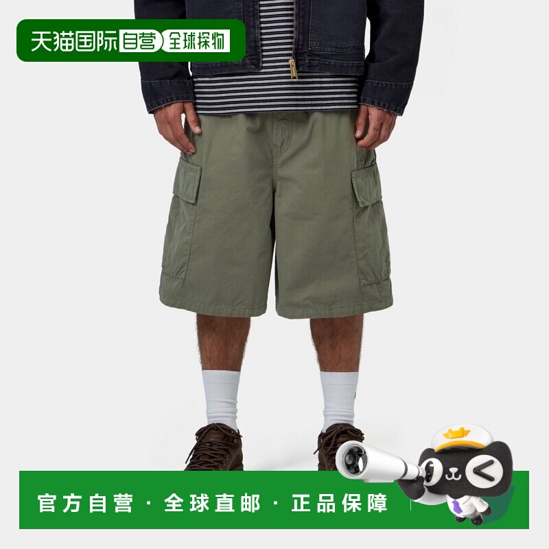 自营欧洲直邮Carhartt WIP Mandler男士橄榄绿棉质工装短裤休闲裤图片