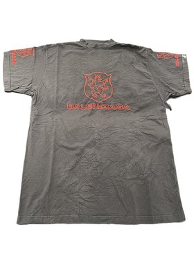 BALENCIAGA 男士T恤 787349TRVR98478 CO 灰色 短袖T恤
