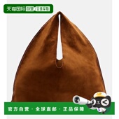 香港直邮The Row 女士 1h可退 Bindle 小号绒面革手提包托特包