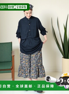 1h可退 日本直邮45R Supima棉天竺908克兰帕普半袖衬衫（靛蓝色）