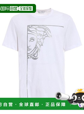 香港直邮Versace logo印花T恤 V800683VJ00472V7001短袖