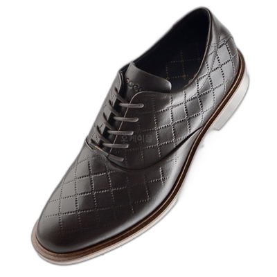 韩国直邮Ecco爱步男款无钉高尔夫球鞋棕皮质平底110214-01178