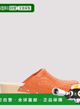 1h可退 香港直邮Balenciaga 巴黎世家 女士 I Scholl Clog 橙色凉