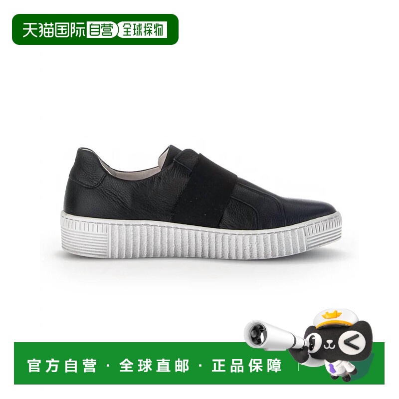 自营gaborWomen's Slip-On Sneakers In Black Leather - black l