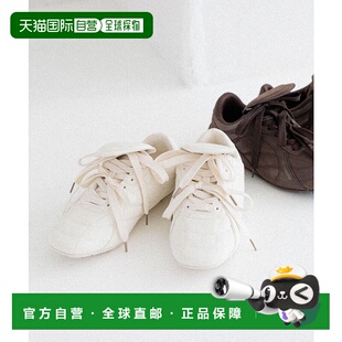 1h可退 日本直邮Heather 女士双蝴蝶结平底运动鞋 587741板鞋