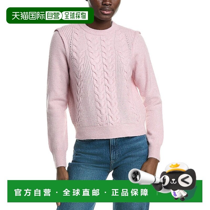自营Design History   Cable Knit Wool-Blend Sweater - pink 美